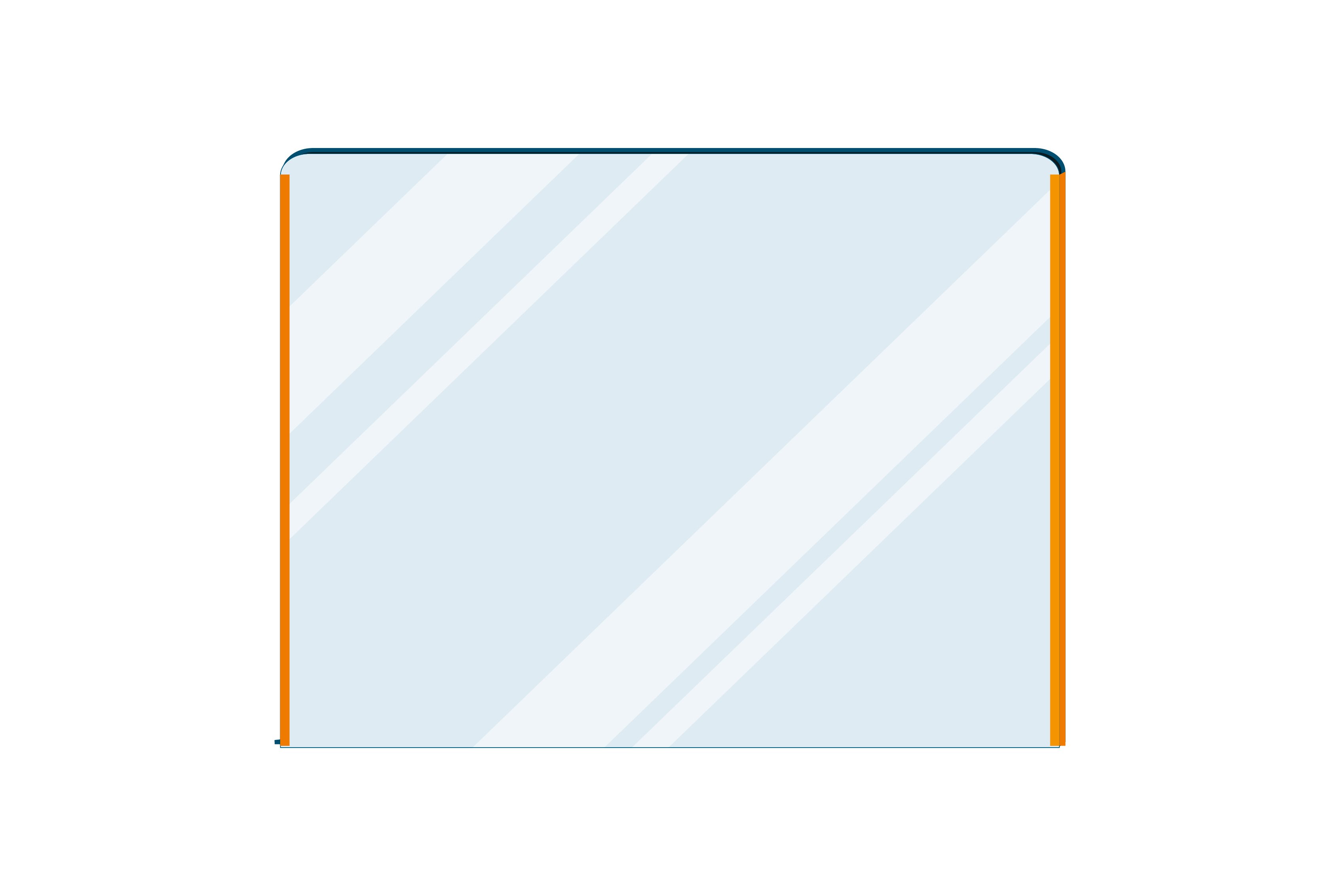 Barriere parafiato in plexiglas per casse negozi e supermercati C100 - cm 100x75h