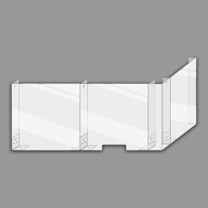 Barriera parafiato modulare altezza 75 cm