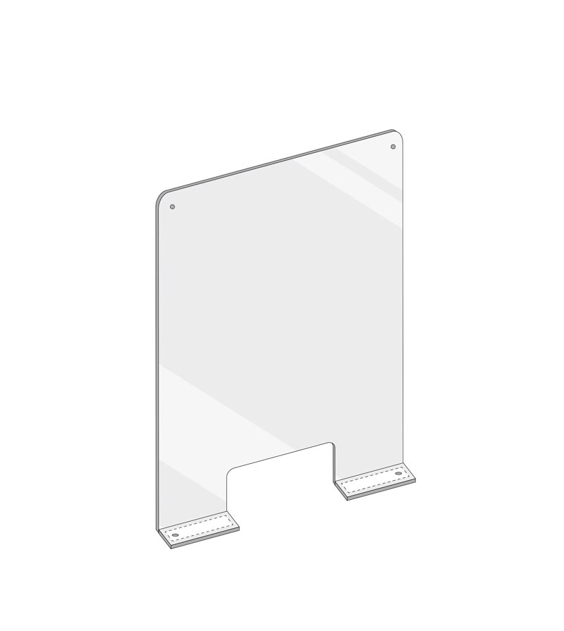 Barriere parafiato modulari (clone) Altezza 70 cm