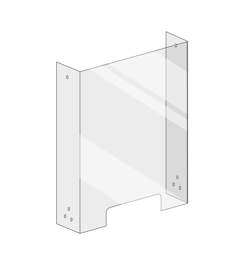 Barriera parafiato modulare altezza 90 cm  Altezza 90 cm