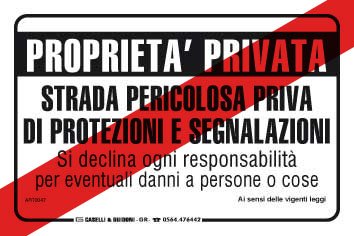 Proprietà Privata Senza Insegna Violazione Alluminio Metallo 8 - Foto 3